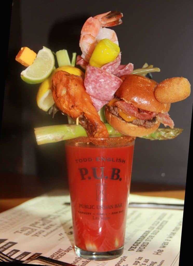 The best bloody mary in Vegas is the Todd English Pub Bloody Mary