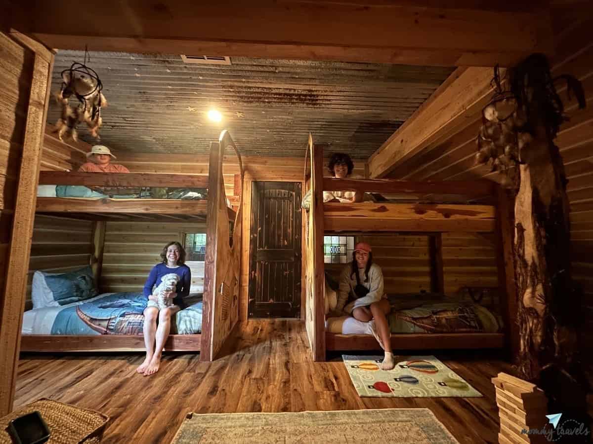 Bunk room at the Magic Treehouse