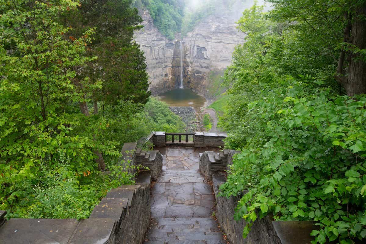 camping in the Finger Lakes- Taughannock Falls State Park