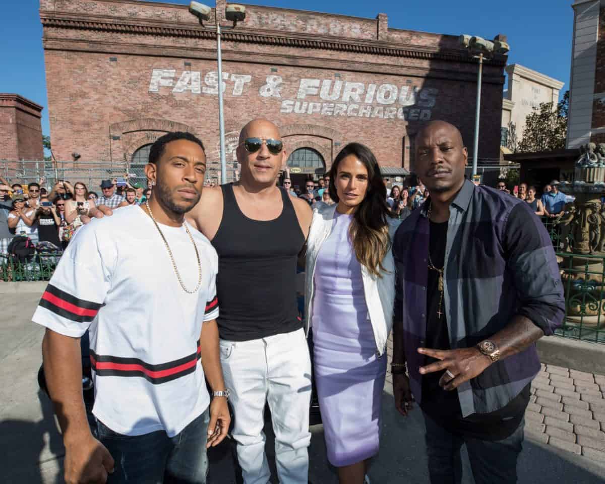 Vin Diesel, Ludacris, Tyrese Gibson and Jordana Brewster