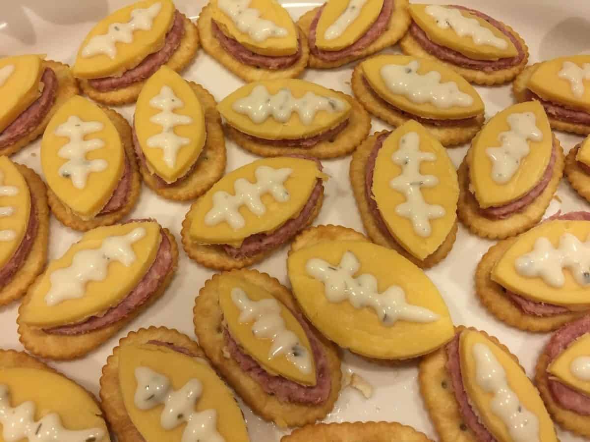 Meat and Cheese footballs