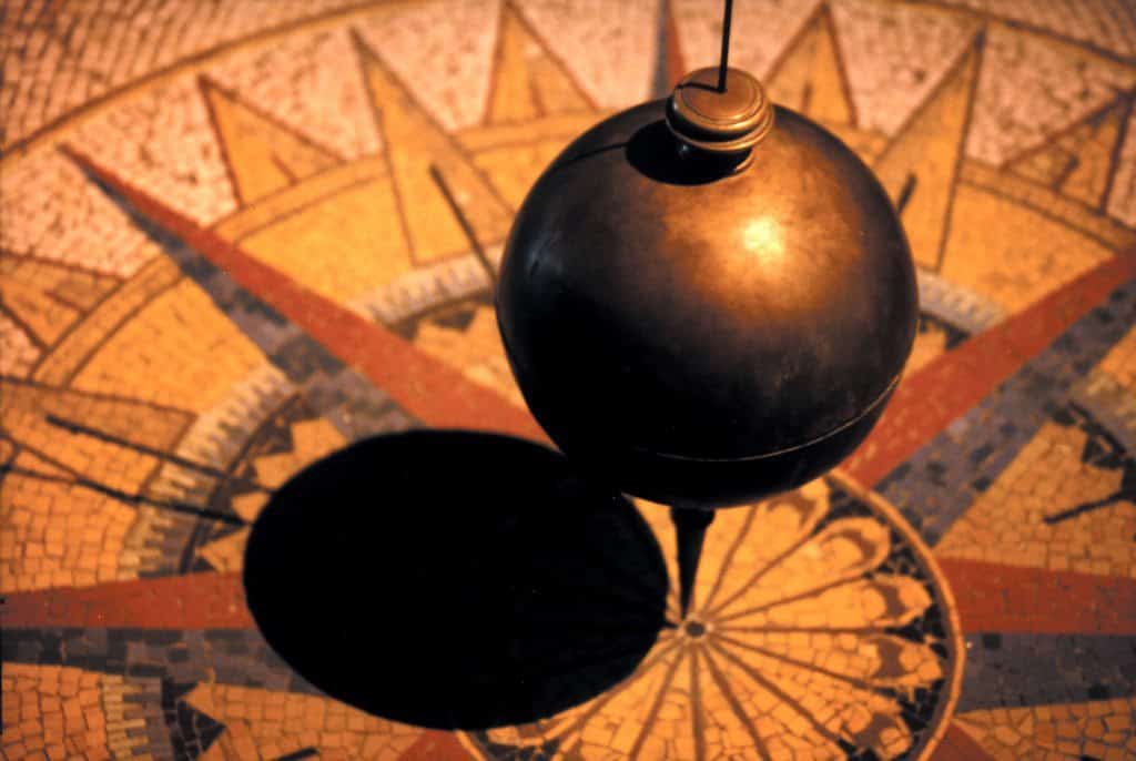 Foucault's Pendulum in Leonardo Da Vinci's Museum, Milan, Italy
