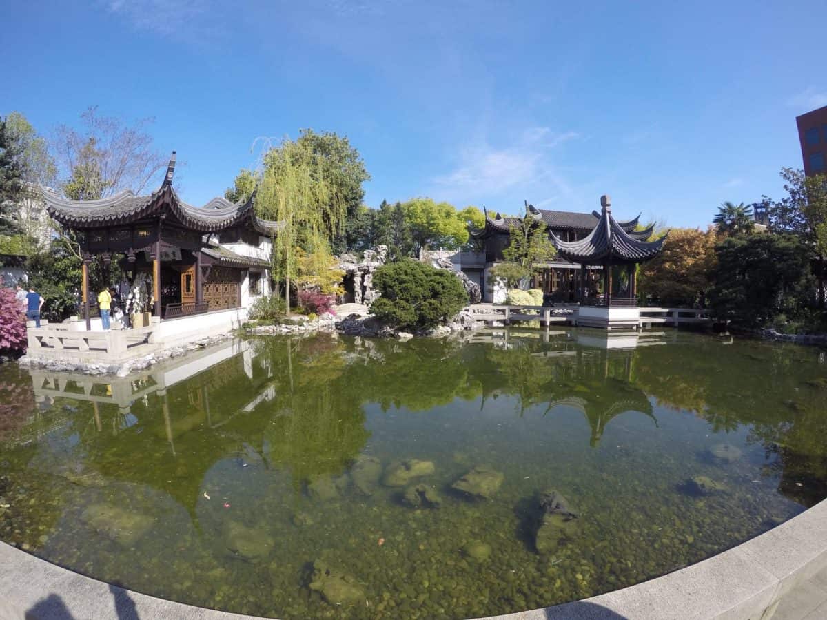Chinese garden in Portland