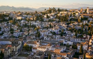 Landscape of the beautiful Granada landscape.