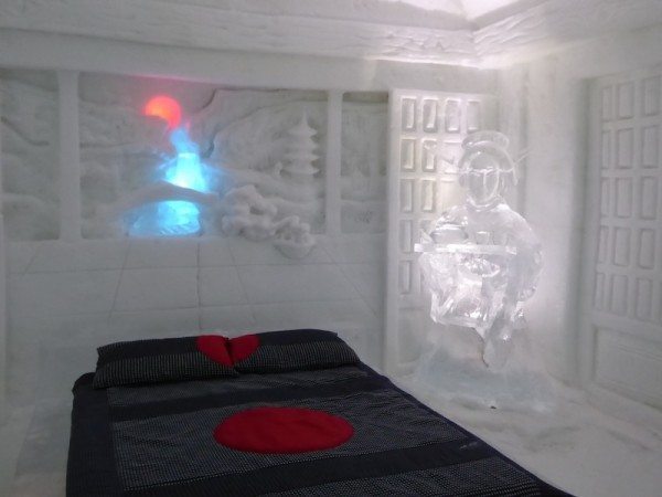 Hotel De Glace, located just outside of Quebec City, Quebec