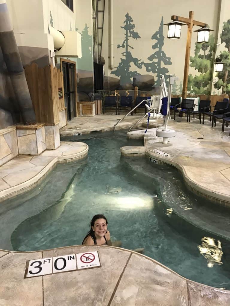 Great Wolf Lodge indoor/outdoor hot tub