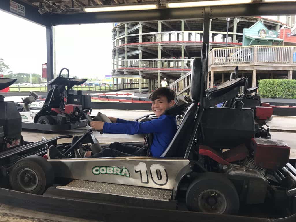 go karting at Cobra Adventure Park in Panama City Beach