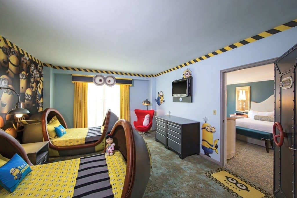 Portofino Bay hotel kids Descipable Me suite