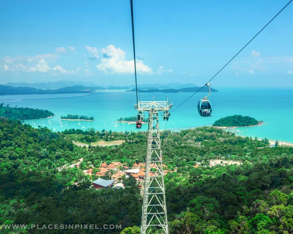 Sky bridge and cable car in Langkawi