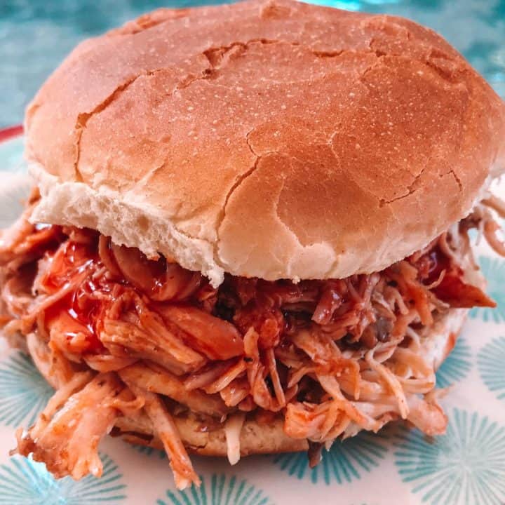 Slow Cooker Buffalo Chicken Sandwiches scaled