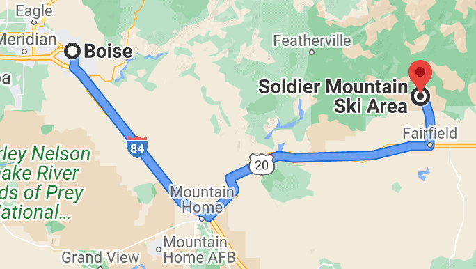 Boise to Soldier Mountain